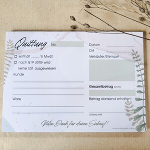 Kvittoblock A6, 50 ark, för säljare