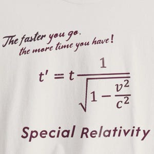 Special Relativity equation T-Shirt | Funny Physics Formula Tee