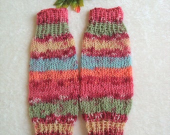 Baby/toddler leg warmers cuffs made from pattern-forming sock wool legwarmer