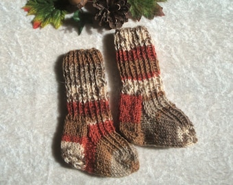 Baby socks made of sock wool, foot length approx. 7.5 cm baby socks