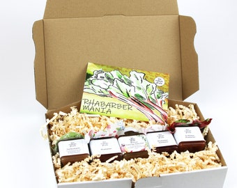 Rhubarb gift set tasting package fruit spreads 5 x 50 g