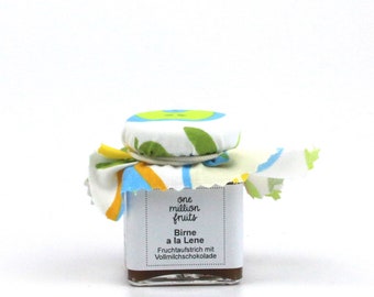 Pear with milk chocolate fruit spread 50 g / 210 g