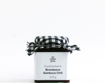 Brombeere Sambuca Chili Fruchtaufstrich Marmelade Konfitüre Dip 50 g / 210 g