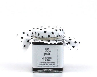 Blackberry blueberry elderberry black currant fruit spread - "Black Pearls" - 50 g / 210 g