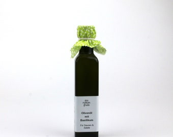 Olivenöl mit Basilikum 20 ml / 100 ml / 250 ml