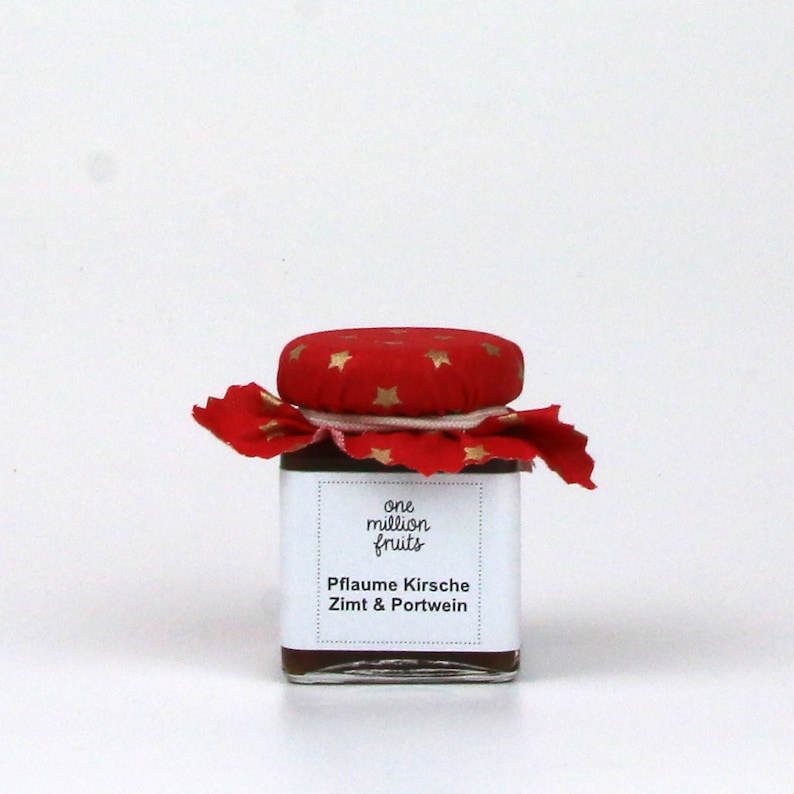 Plum Cherry Cinnamon Port Wine Fruit Spread 50g / 100g 50 g