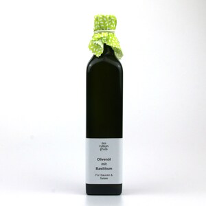 Olivenöl mit Basilikum 20 ml / 100 ml / 250 ml 500 ml