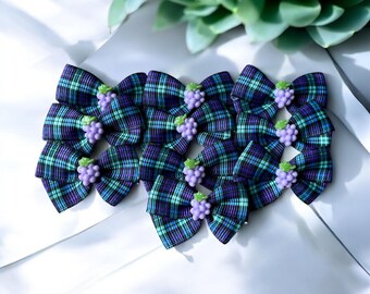 Fancy Grape Dog Bows