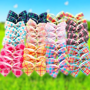 Plaid Dog Bows