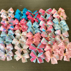 Cotton Candy Dog Bows