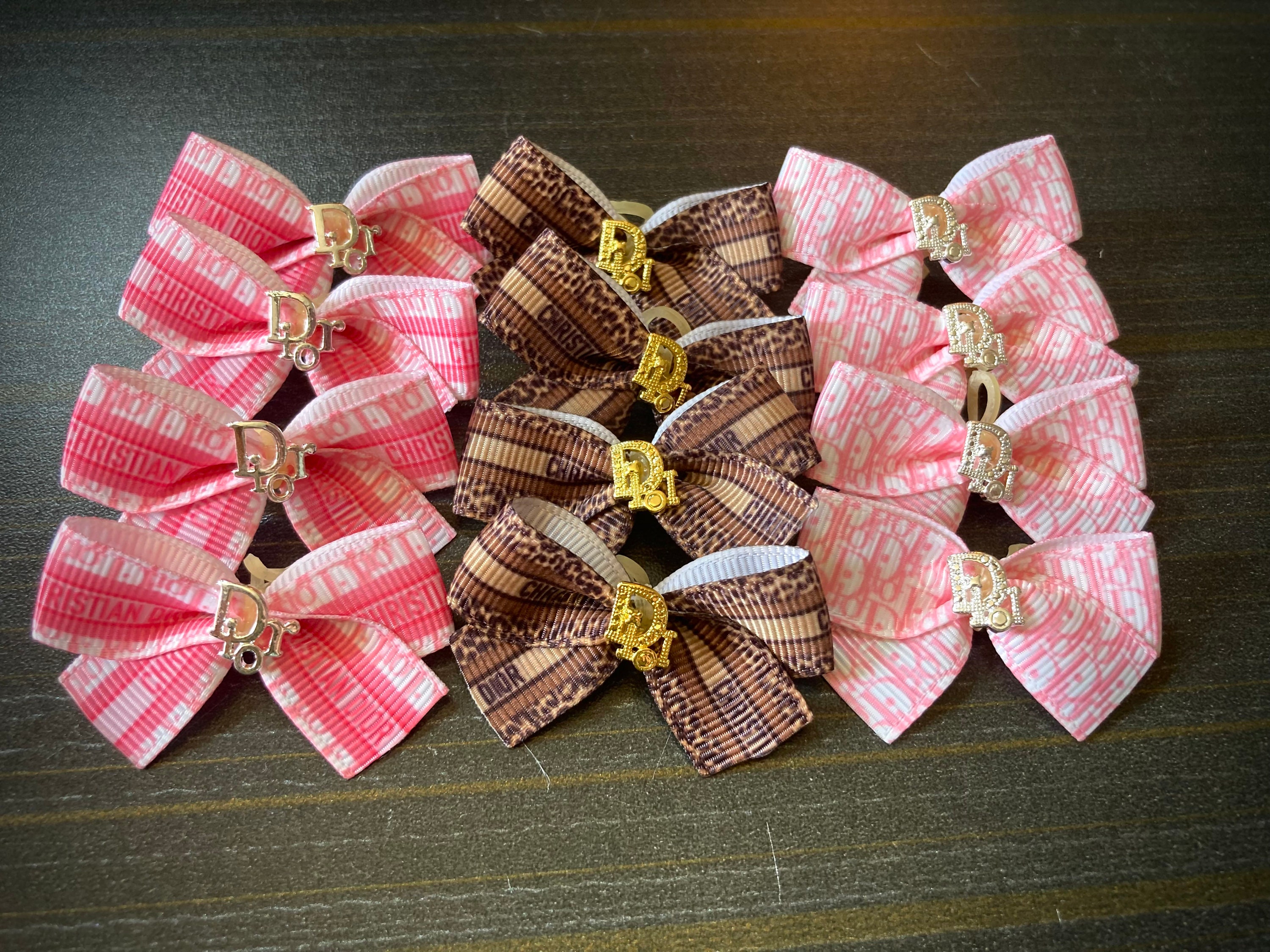 Set Of 2 LV Inspired Hair Bows