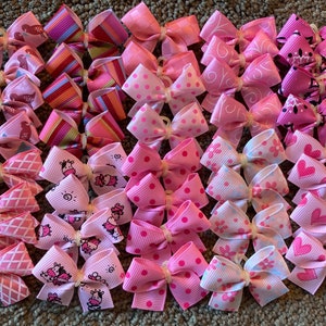 Pink Variety Dog Bows