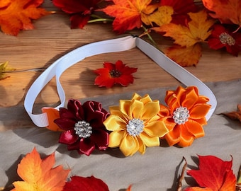 Fall Flower Dog Collars
