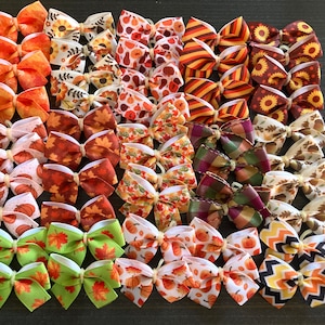 Fall Dog Bows
