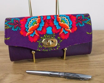 Handmade Boho Purse NCW Wallet, The original Necessary Clutch Wallet with card slots and room for coins and notes
