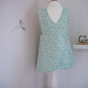 Swedish apron apron dress floral tunic