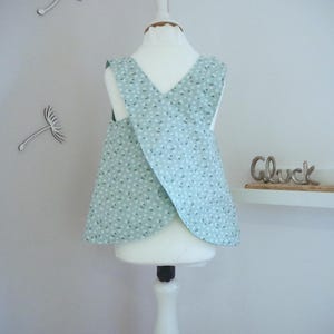 Swedish apron apron dress floral tunic 92