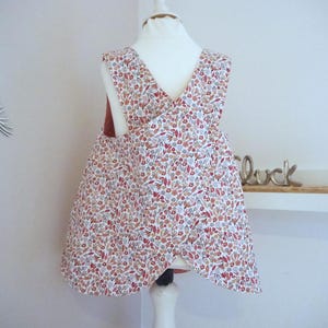 Swedish apron apron dress floral tunic
