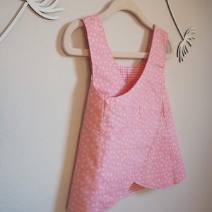 Swedish apron apron dress floral tunic
