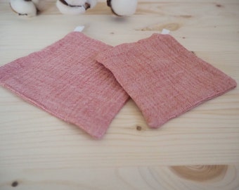 Muslin washcloth pink