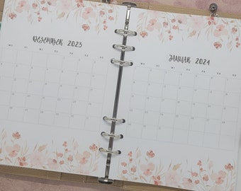 A5* monthly planner monthly overview 1 month/1 page