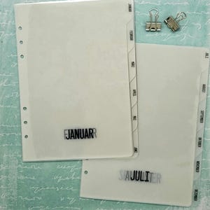 Dividers monthly register 12-part A5*Personal*Pocket