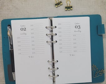 Kalendereinlagen 1 Tag auf 1 Seite  mit To Do's