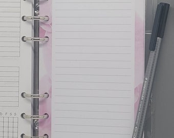 Personal* 20x note paper for Filofax and calendars in personal size