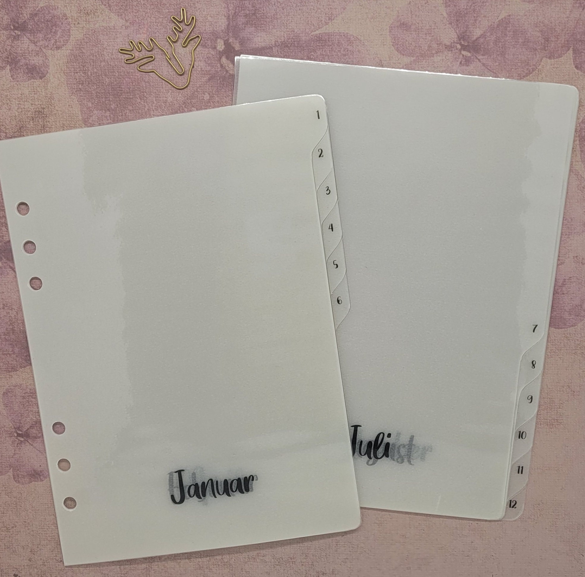 Dividers monthly register 12-part A5*Personal*Pocket