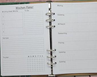 A5* weekly planner A01 size A5