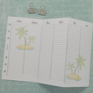 NEW DESIGN* Personal* Birthday Calendar Annual Overview Personal