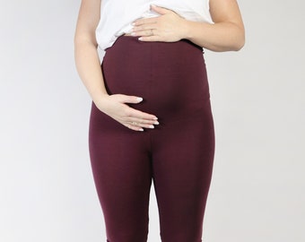 Bio Leggins Mama aubergine