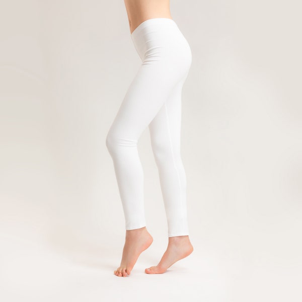 Organic leggings ecru (natural white)