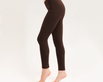 Organic leggings brown