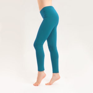 Organic leggings teal