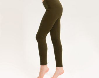 Organic leggings forest (green)