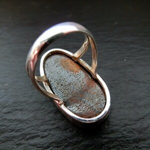 Boulder Opal Ring 36ct 925 Sterling Silver Size 51 image 5