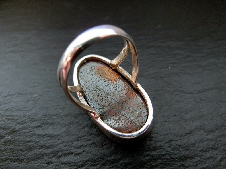 Boulder Opal Ring 36ct 925 Sterling Silver Size 51 image 5