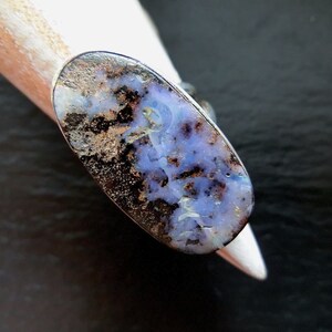 Boulder Opal Ring 36ct 925 Sterling Silver Taille 51 image 4