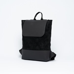 Rucksack AMY / Velours schwarz Bild 4