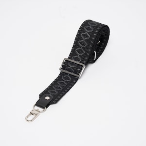 Taschengurt CANDY / dark rhombus - schwarz/grau