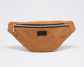 Belt bag CARRY / golden brown cord