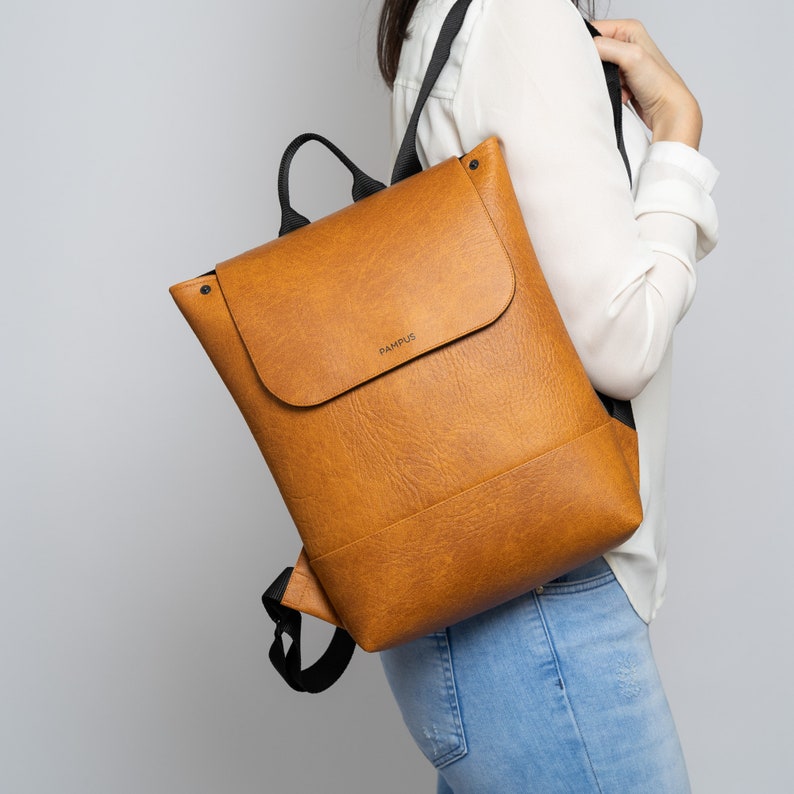 Rucksack AMY / cognac marmoriert Bild 10