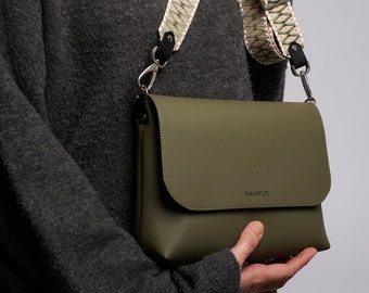 Shoulder bag RUBY small / olive green