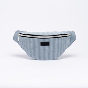 Belt bag CARRY / pastel blue corduroy