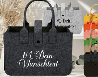Personalisierte Filztasche WUNSCHTEXT • Kollegin • Geschenk Idee Name Wunschspruch Weihnachten Geburtstag