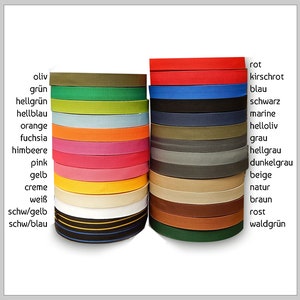 0.90 EUR/meter - 4 m webbing 40 mm many colors