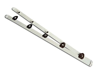 Haken- Und Ösenband Aus Baumwolle – 25 Mm Breit, Meterware Für Korsetts & Kleidung (weiß)