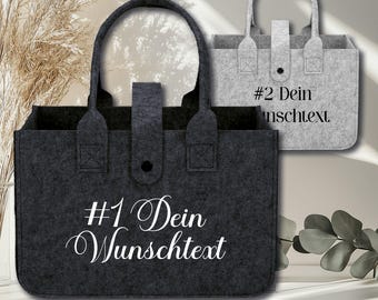 Personalisierte Filztasche WUNSCHTEXT • Muttertag • Geschenk Idee Name Wunschspruch