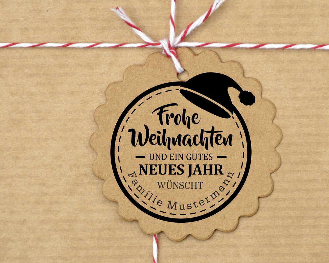 Personalisierter Weihnacht Stempel frohe Etsy